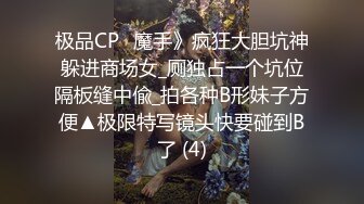 极品CP✅魔手》疯狂大胆坑神躲进商场女_厕独占一个坑位隔板缝中偸_拍各种B形妹子方便▲极限特写镜头快要碰到B了 (4)