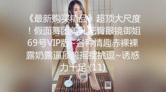 《最新购买精品》超顶大尺度！假面舞团美乳肥臀眼镜御姐69号VIP版~各种情趣赤裸裸露奶露逼顶胯摇摆挑逗~诱惑力十足 (11)