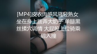 [MP4]皮衣肉感风骚轻熟女 坐在身上拨弄大奶子 单腿黑丝揉穴调情 大屁股上位骑乘后入撞