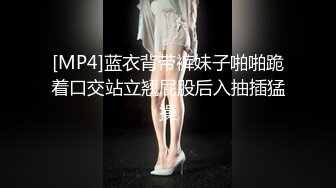 [MP4]蓝衣背带裤妹子啪啪跪着口交站立翘屁股后入抽插猛操